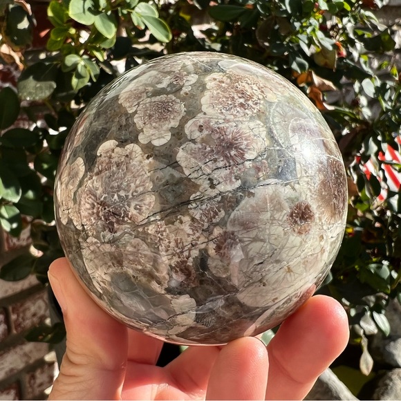Russian Flower Agate Sphere - Picture 3 of 6